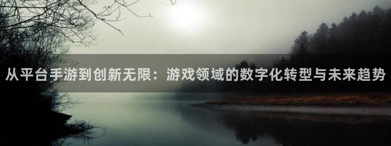 pc汇丰娱乐历史：从平台手游到创新无限：游戏领域的数字化转型